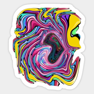 Marble abstract art Sticker